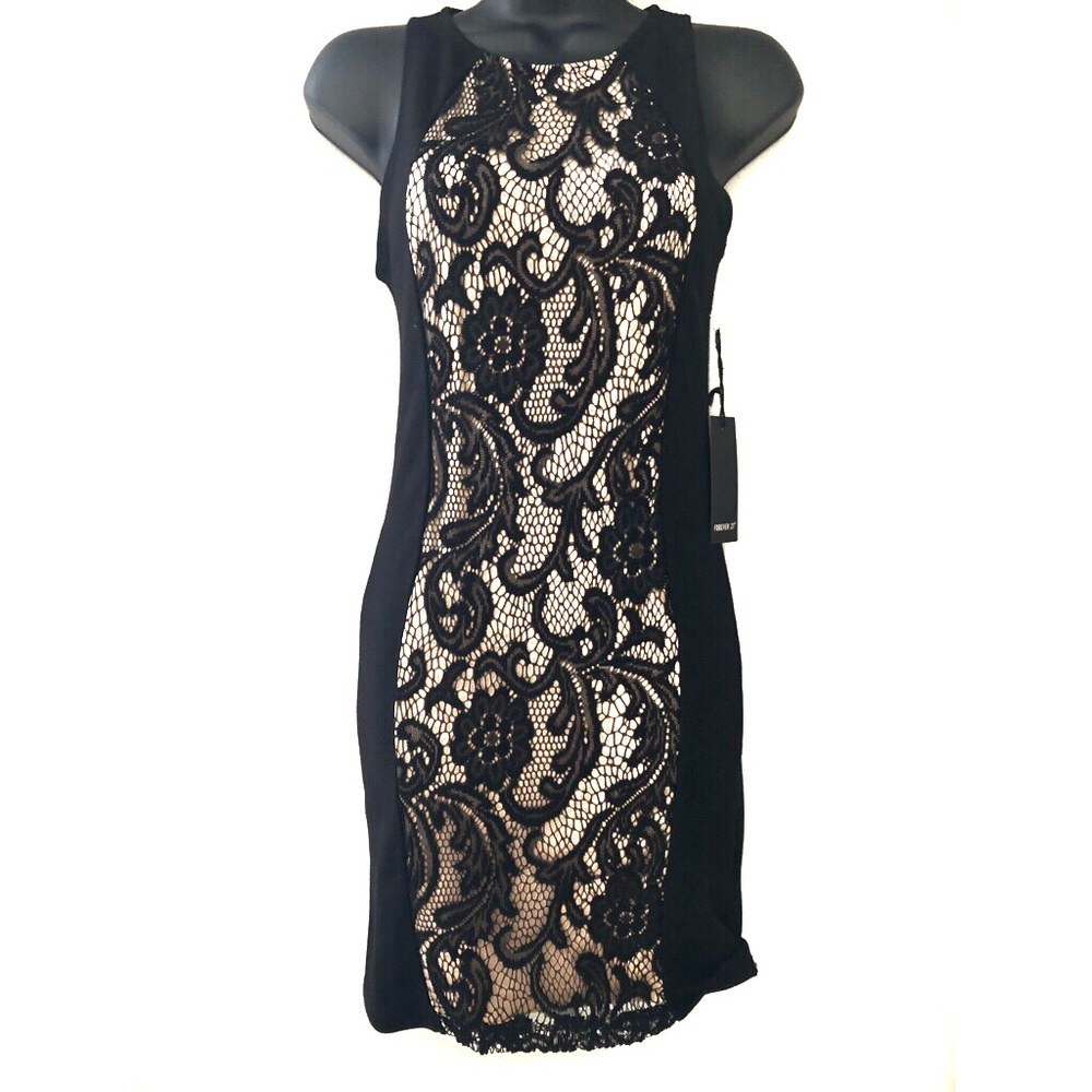 ✨Black & cream dress NWT - Picture 2 of 4